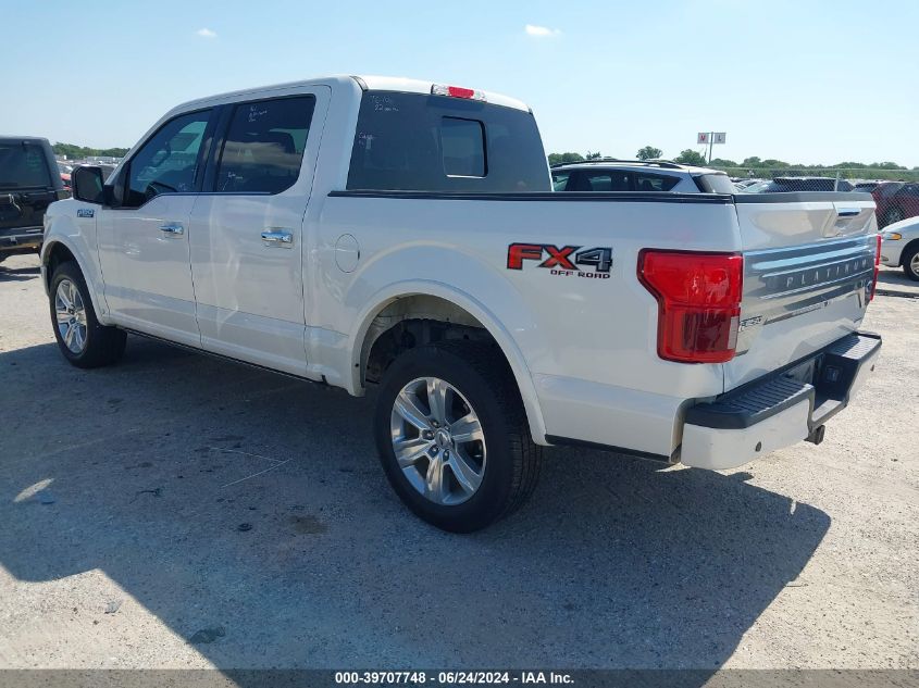 2018 FORD F-150 PLATINUM - 1FTEW1EG5JFB43573