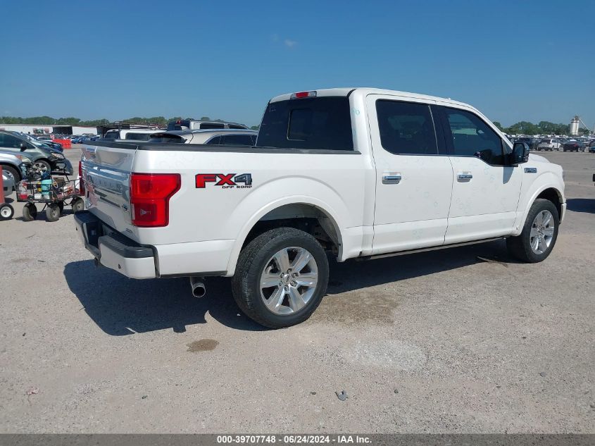 2018 FORD F-150 PLATINUM - 1FTEW1EG5JFB43573