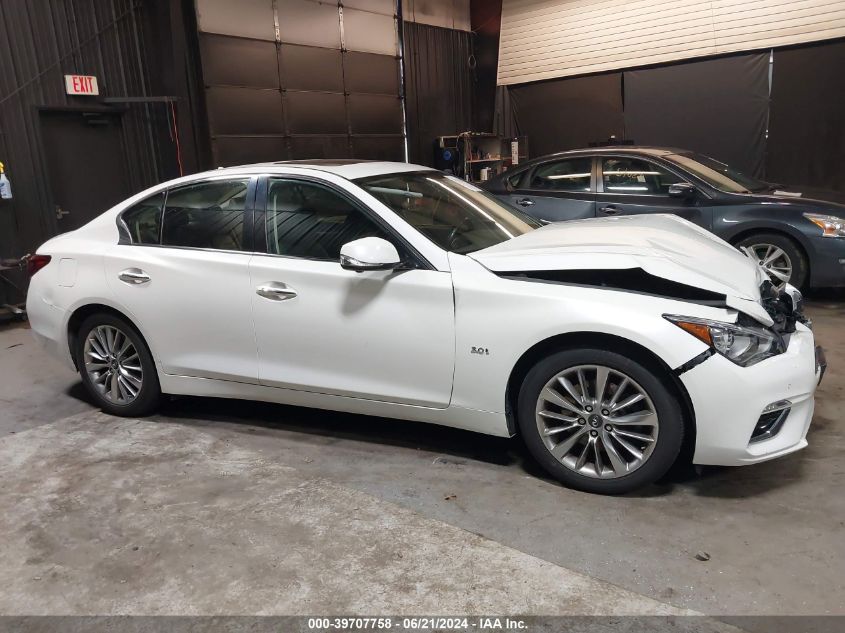 2018 Infiniti Q50 3.0T Luxe VIN: JN1EV7AR5JM431332 Lot: 39707758