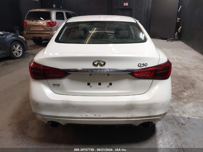 2018 Infiniti Q50 3.0T Luxe VIN: JN1EV7AR5JM431332 Lot: 39707758