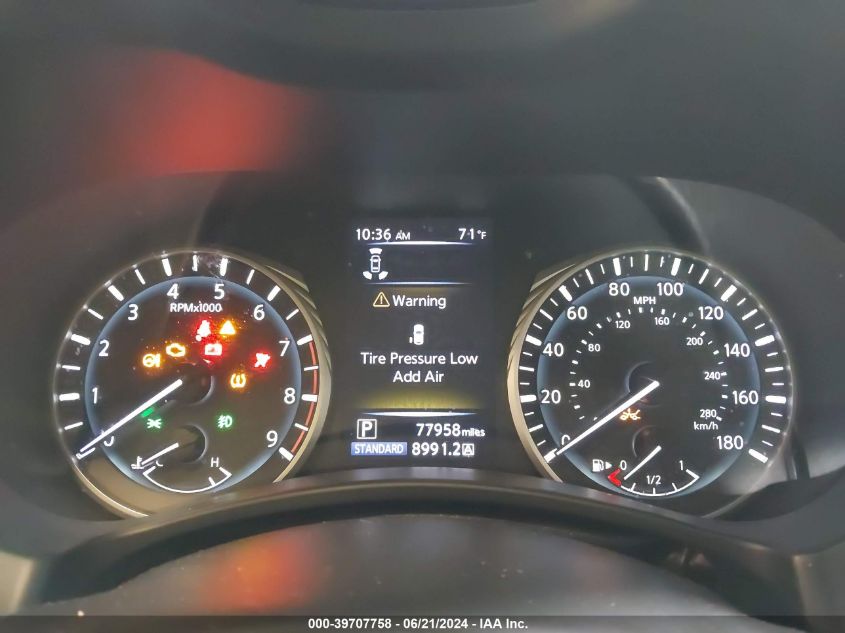 2018 Infiniti Q50 3.0T Luxe VIN: JN1EV7AR5JM431332 Lot: 39707758