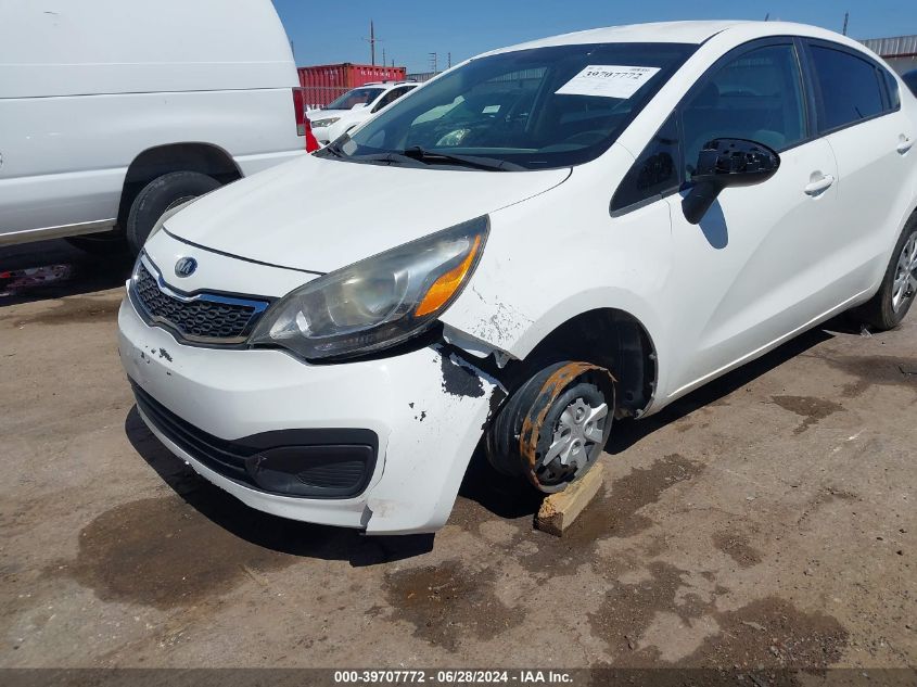 2013 Kia Rio Lx VIN: KNADM4A37D6302049 Lot: 39707772