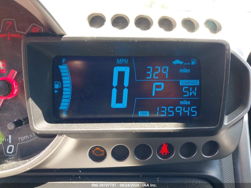 2012 Chevrolet Sonic 2Lt VIN: 1G1JC6SH3C4107485 Lot: 39707787