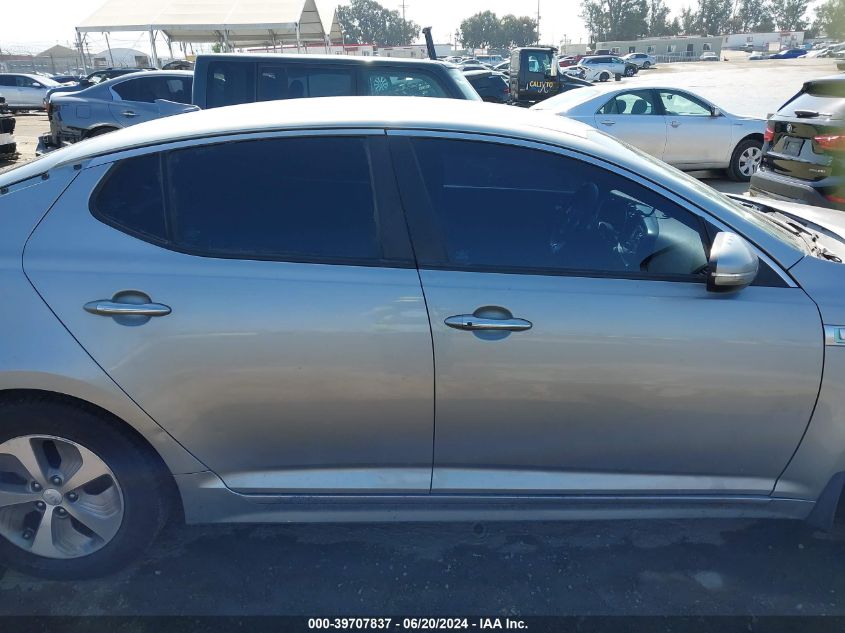 2014 Kia Optima Hybrid Lx VIN: KNAGM4AD8E5066072 Lot: 39707837