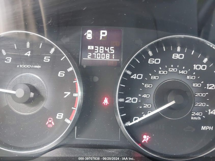 2011 Subaru Outback 2.5I Premium VIN: 4S4BRBCC6B3425736 Lot: 39707838