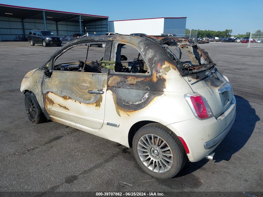2012 Fiat 500 Lounge VIN: 3C3CFFER7CT169031 Lot: 39707862