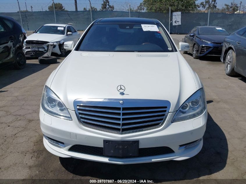 2013 Mercedes-Benz S 550 4Matic VIN: WDDNG9EB3DA499138 Lot: 39707887