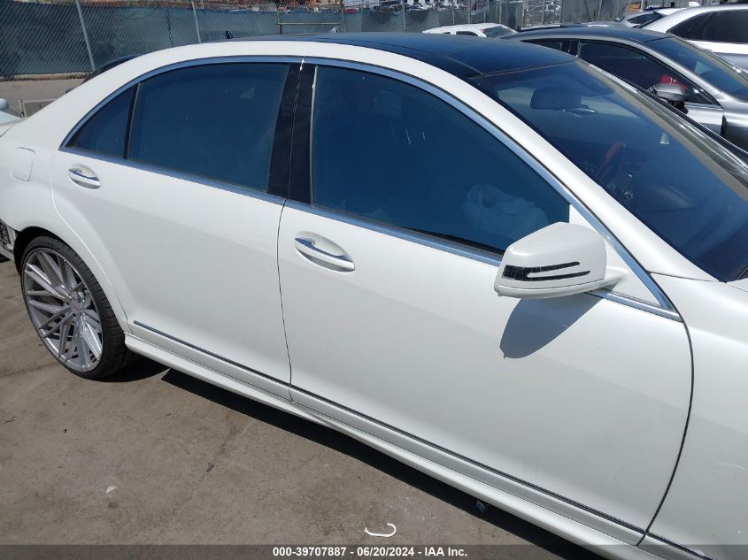 2013 Mercedes-Benz S 550 4Matic VIN: WDDNG9EB3DA499138 Lot: 39707887