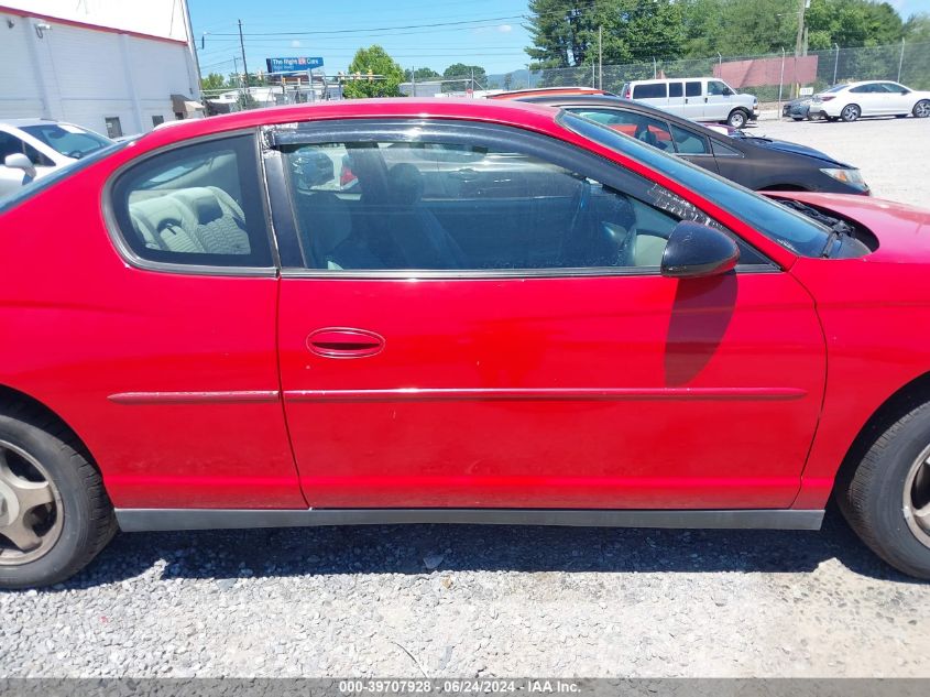 2003 Chevrolet Monte Carlo Ls VIN: 2G1WW12E239262239 Lot: 39707928