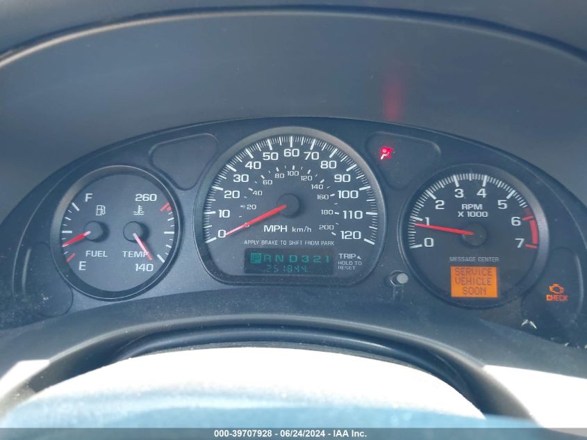 2003 Chevrolet Monte Carlo Ls VIN: 2G1WW12E239262239 Lot: 39707928