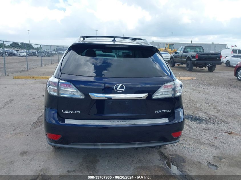 2010 Lexus Rx 350 VIN: JTJZK1BA1A2406160 Lot: 39707935