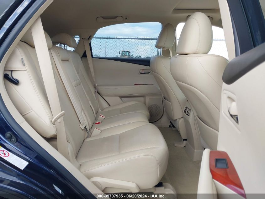 2010 Lexus Rx 350 VIN: JTJZK1BA1A2406160 Lot: 39707935