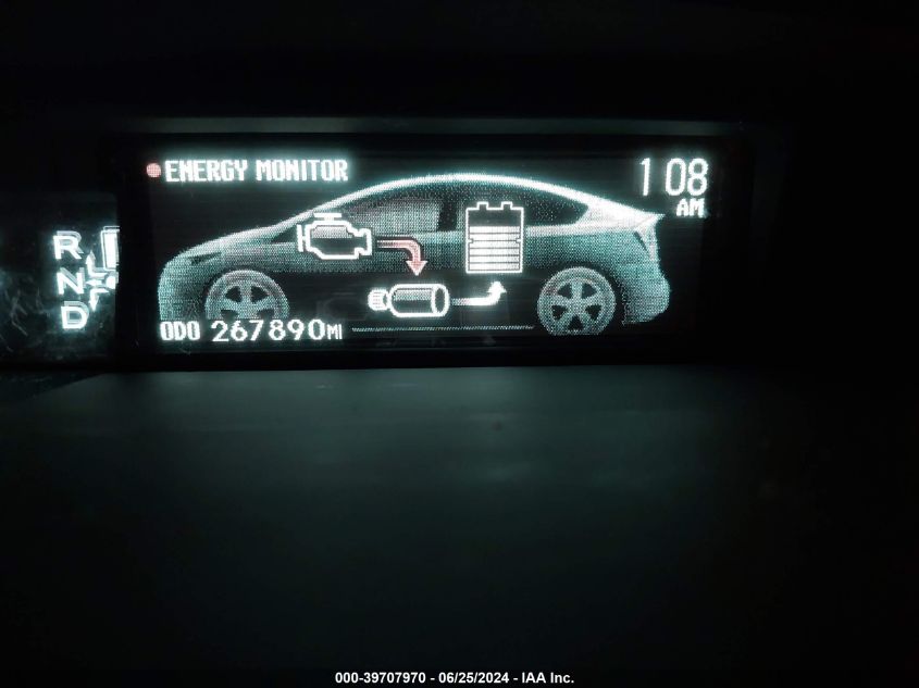 2012 Toyota Prius Two VIN: JTDKN3DU4C1535355 Lot: 39707970