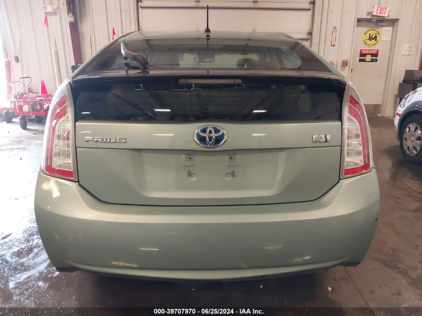 2012 Toyota Prius Two VIN: JTDKN3DU4C1535355 Lot: 39707970