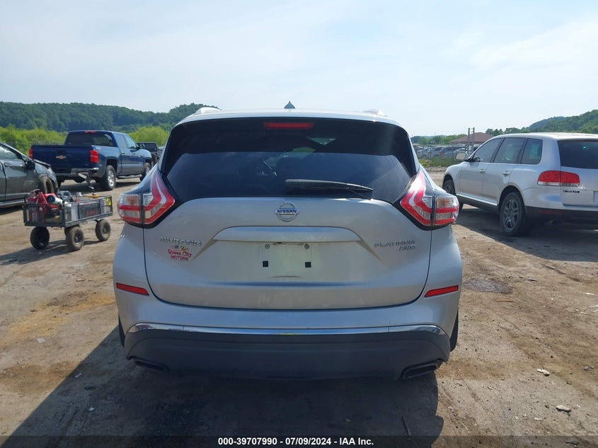 2016 Nissan Murano S/Sl/Sv/Platinum VIN: 5N1AZ2MH4GN124769 Lot: 39707990