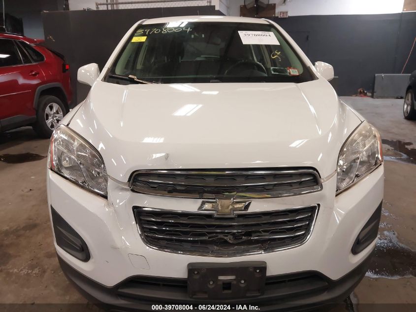 2016 Chevrolet Trax 1Ls VIN: KL7CJKSB9GB757950 Lot: 39708004