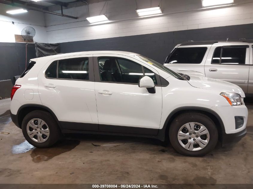 2016 Chevrolet Trax 1Ls VIN: KL7CJKSB9GB757950 Lot: 39708004