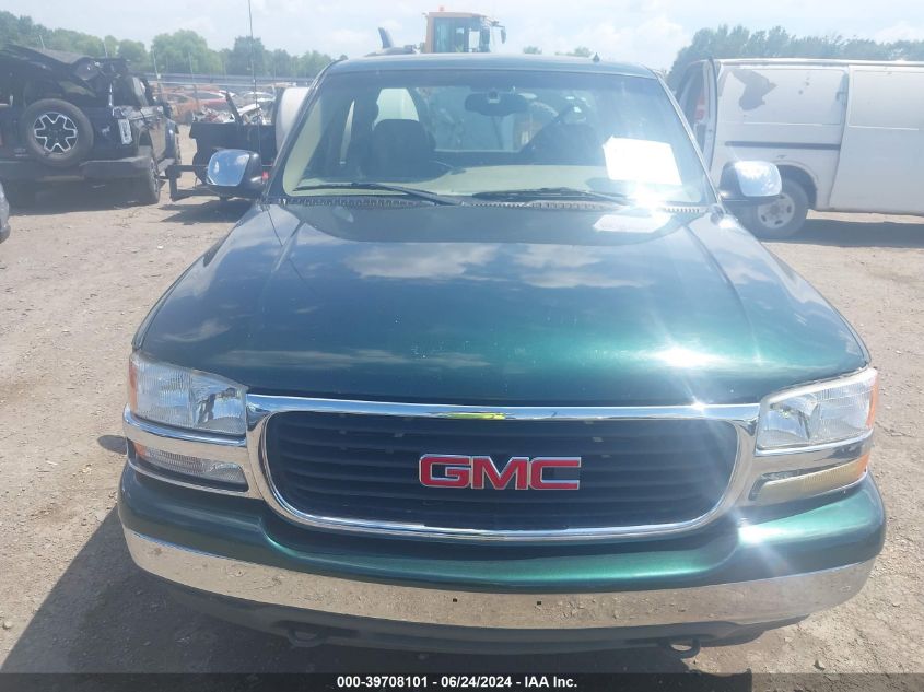 2001 GMC Sierra 1500 Sle VIN: 2GTEC19T811195836 Lot: 39708101