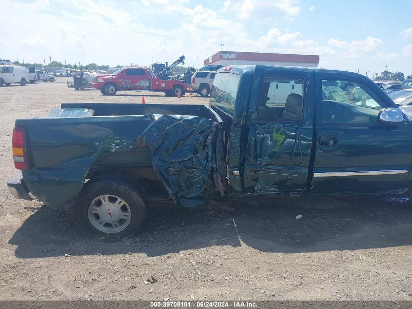 2001 GMC Sierra 1500 Sle VIN: 2GTEC19T811195836 Lot: 39708101