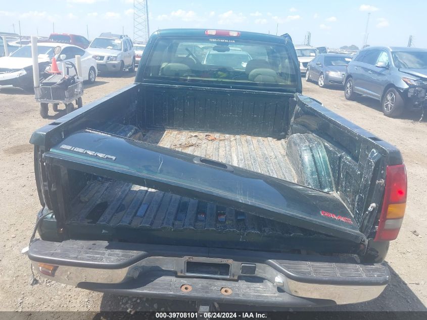 2001 GMC Sierra 1500 Sle VIN: 2GTEC19T811195836 Lot: 39708101