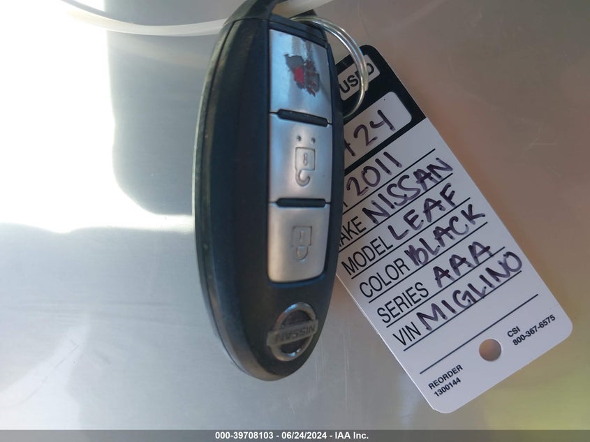 2011 Nissan Leaf Sl VIN: JN1AZ0CP2BT006518 Lot: 39708103
