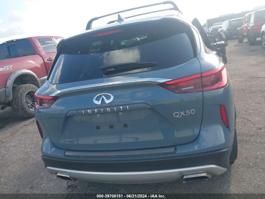 2022 Infiniti Qx50 Sensory VIN: 3PCAJ5EA1NF120818 Lot: 39708151