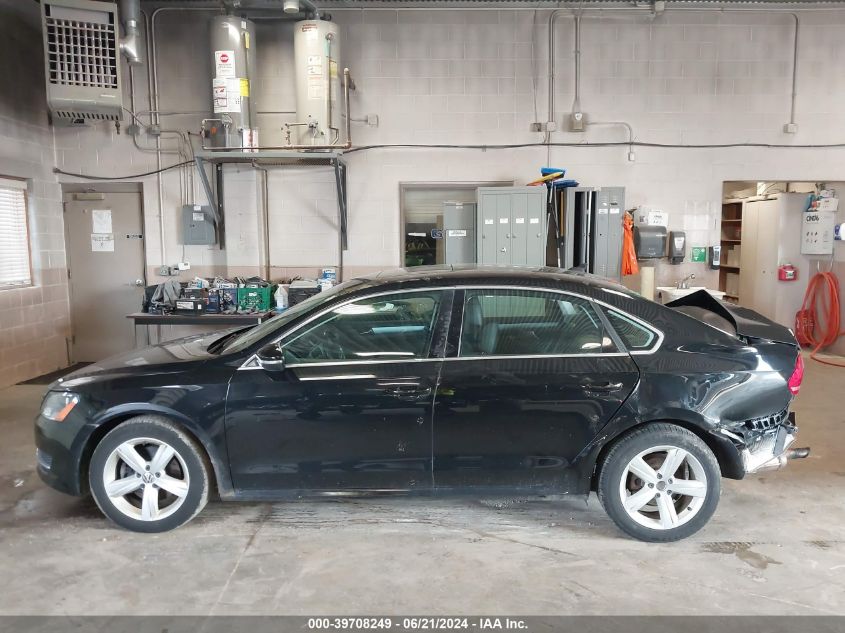 2012 Volkswagen Passat Se VIN: 1VWBH7A33CC061846 Lot: 39708249