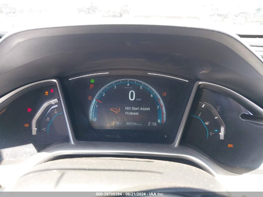 2018 Honda Civic Ex-L VIN: JHMFC1F83JX009366 Lot: 39708394