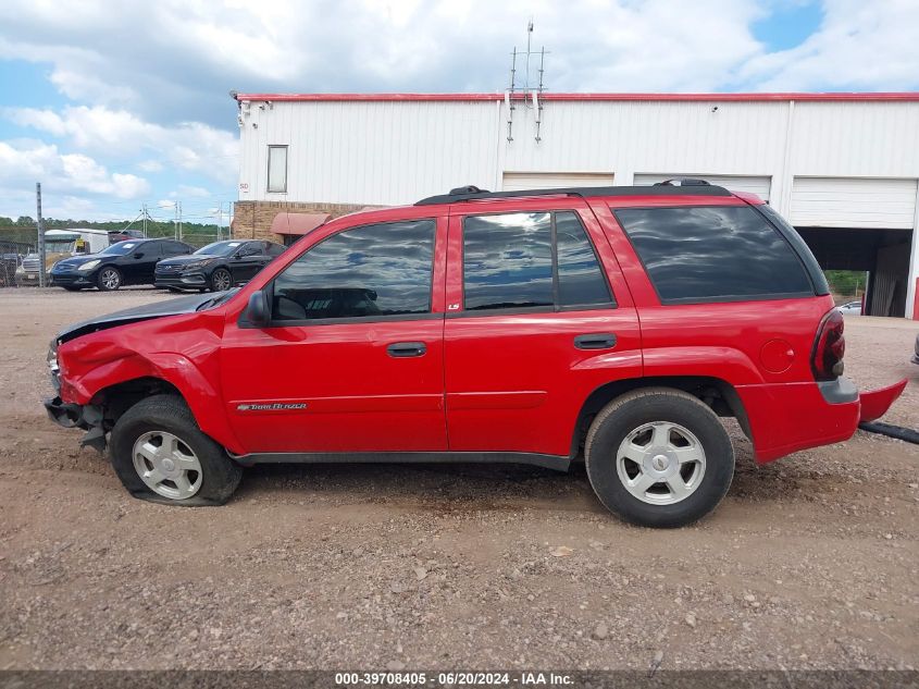 2002 Chevrolet Trailblazer Ls VIN: 1GNDS13S022374864 Lot: 39708405