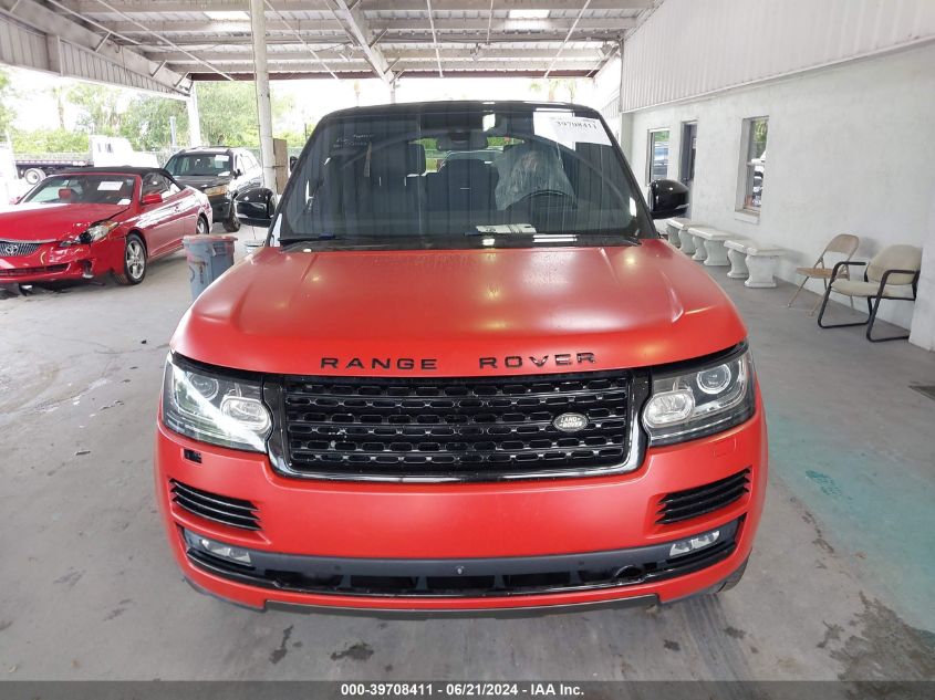 2016 Land Rover Range Rover Supercharged VIN: SALGS2EF1GA262043 Lot: 39708411