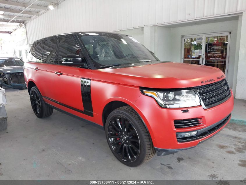 2016 Land Rover Range Rover Supercharged VIN: SALGS2EF1GA262043 Lot: 39708411