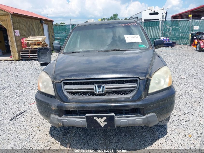 2005 Honda Pilot Ex-L VIN: 2HKYF18665H559305 Lot: 39708424