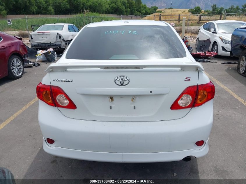 2010 Toyota Corolla S VIN: 2T1BU4EE1AC196563 Lot: 39708492