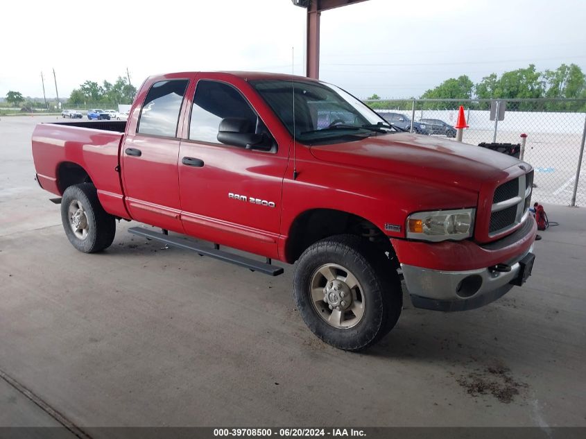 2003 Dodge Ram 2500 Slt/Laramie/St VIN: 3D3KU28D73G800608 Lot: 39708500