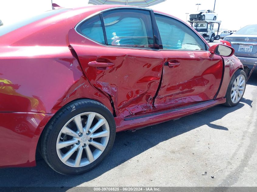 2009 Lexus Is 250 VIN: JTHBK262X92087297 Lot: 39708525