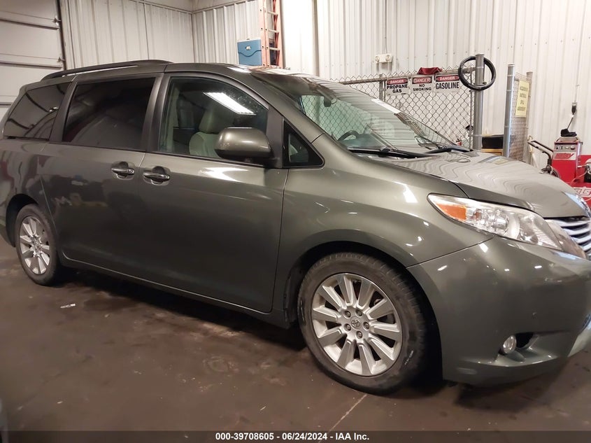2012 Toyota Sienna Limited V6 7 Passenger VIN: 5TDYK3DC5CS244831 Lot: 39708605