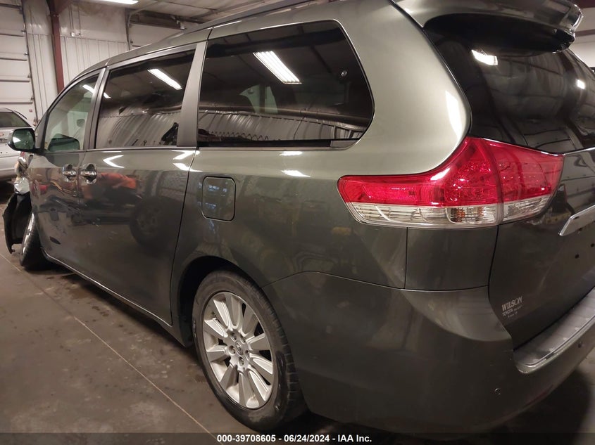 2012 Toyota Sienna Limited V6 7 Passenger VIN: 5TDYK3DC5CS244831 Lot: 39708605