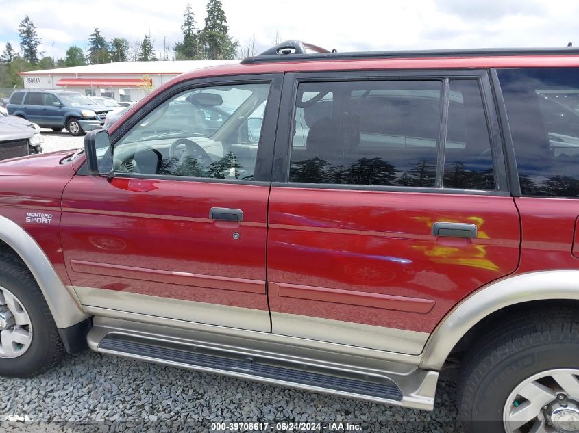 2000 Mitsubishi Montero Sport Ls/Xls VIN: JA4MT31H8YP805966 Lot: 39708617