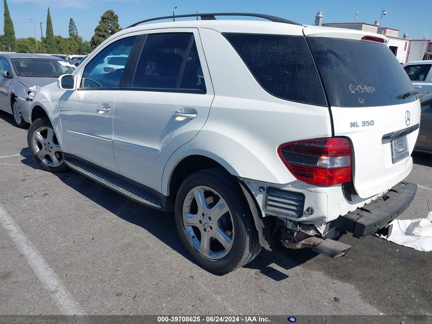 2007 Mercedes-Benz Ml 350 4Matic VIN: 4JGBB86E57A248541 Lot: 39708625