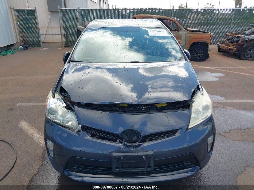 2013 Toyota Prius Five/Four/Three/Three Se/Two VIN: JTDKN3DU6D5657628 Lot: 39708667