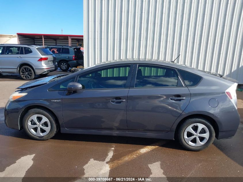 2013 Toyota Prius Five/Four/Three/Three Se/Two VIN: JTDKN3DU6D5657628 Lot: 39708667