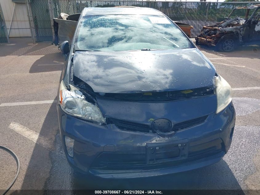 2013 Toyota Prius Five/Four/Three/Three Se/Two VIN: JTDKN3DU6D5657628 Lot: 39708667