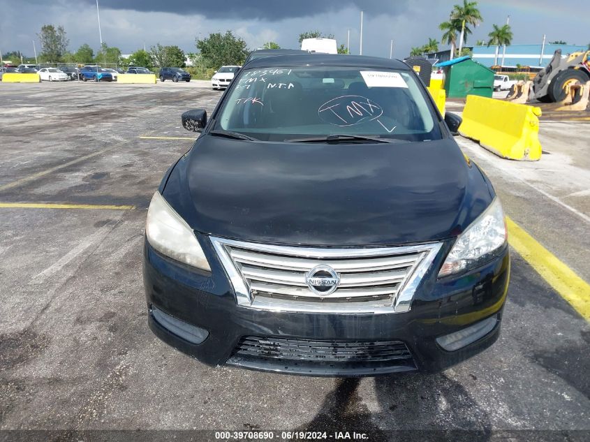 2013 Nissan Sentra Sv VIN: 3N1AB7AP5DL783461 Lot: 39708690