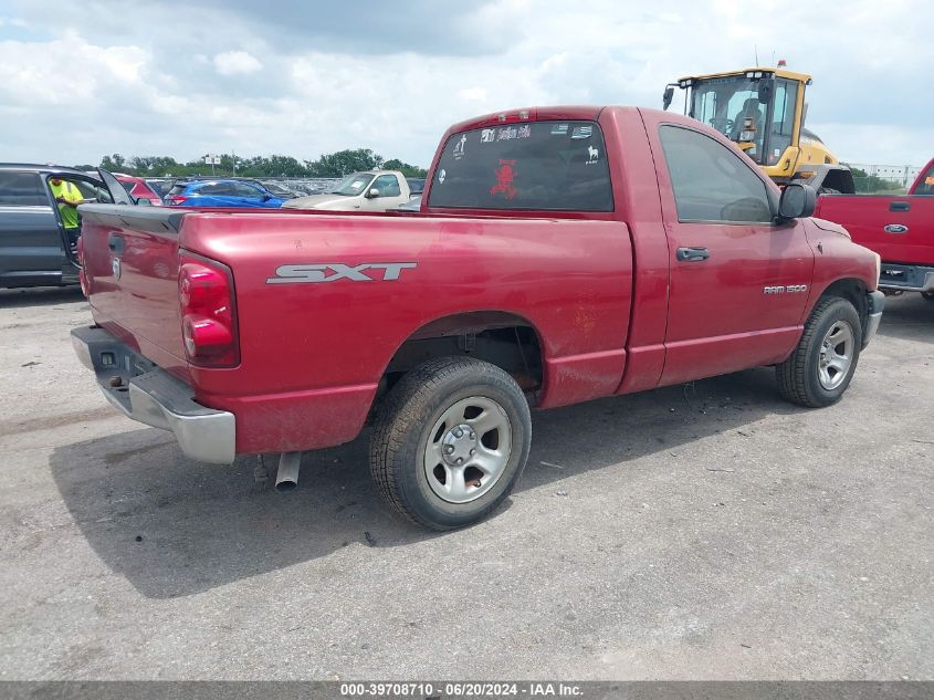 2007 Dodge Ram 1500 St VIN: 1D7HA16K97J566893 Lot: 39708710