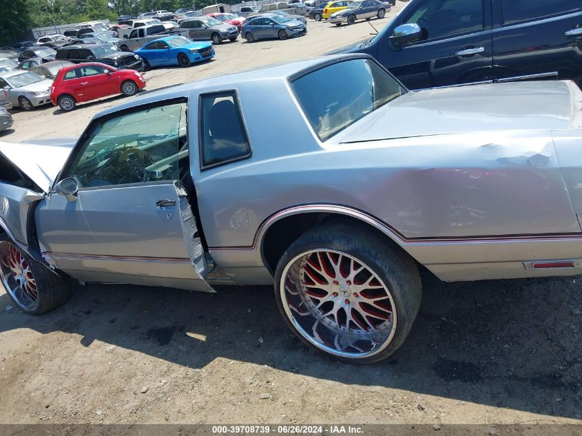 1985 Chevrolet Monte Carlo VIN: 1G1GZ37G4FR207979 Lot: 39708739