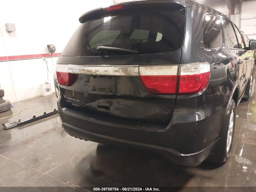 2013 Dodge Durango Sxt VIN: 1C4RDJAGXDC598325 Lot: 39708754