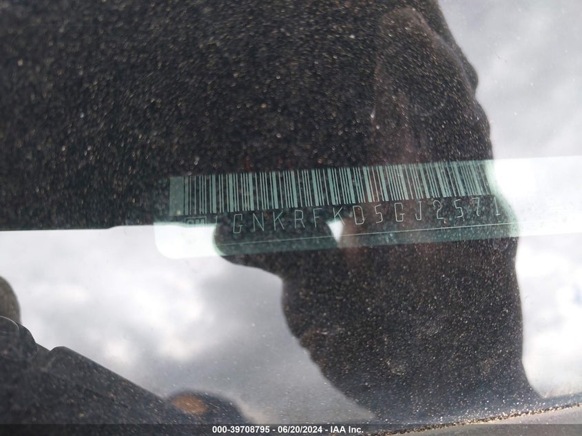 2016 Chevrolet Traverse Ls VIN: 1GNKRFKD5GJ257118 Lot: 39708795