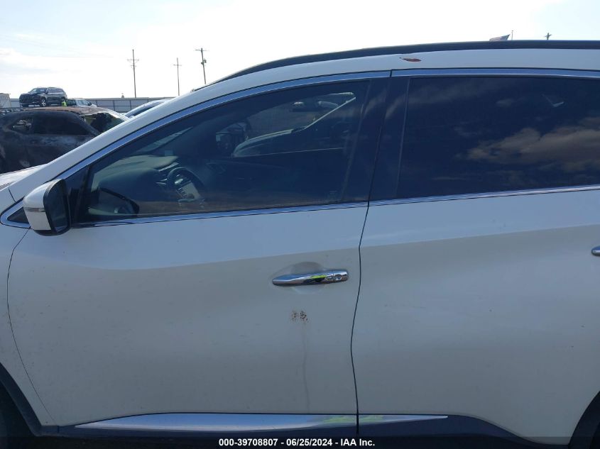 2018 Nissan Murano Sv VIN: 5N1AZ2MG9JN135524 Lot: 39708807