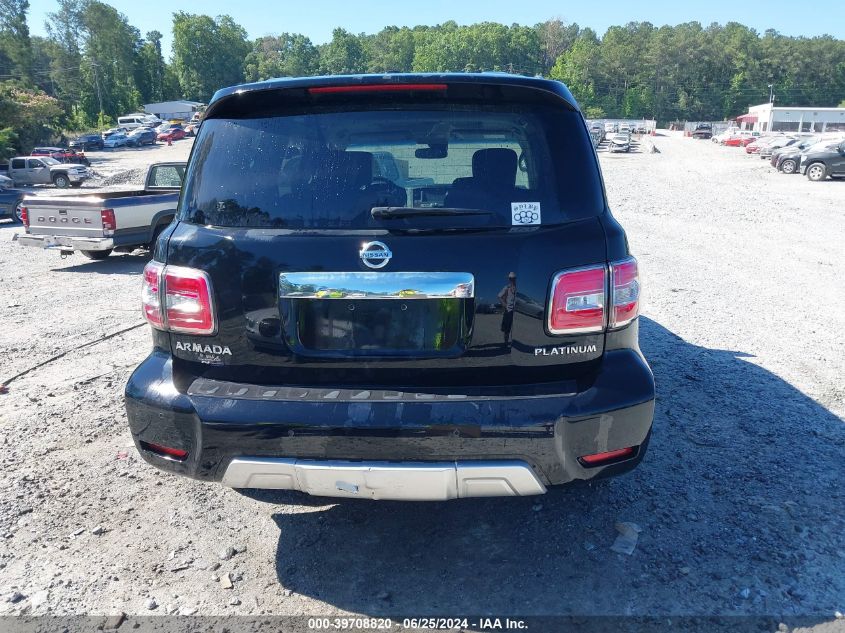 2017 Nissan Armada Platinum VIN: JN8AY2NE6H9707841 Lot: 39708820