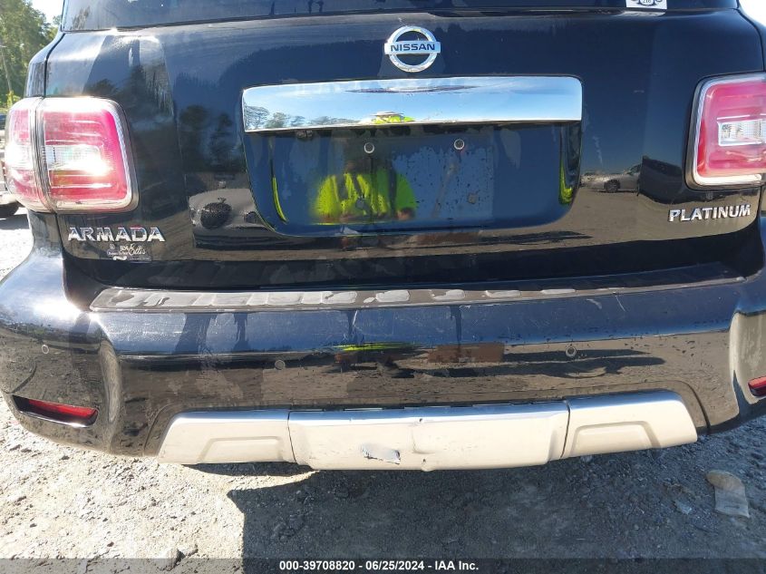 2017 Nissan Armada Platinum VIN: JN8AY2NE6H9707841 Lot: 39708820